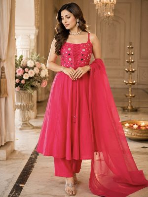 Pure Cotton Anarkali Suit - Image 1
