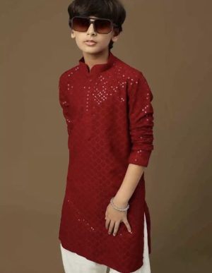 Embellished Mandarin Collar Outfit - Image 2