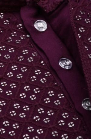 Embellished Mandarin Collar Outfit - Image 6