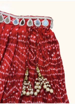 The Crochet top & Bandhani Lehenga - Image 4