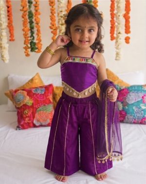 Cotton Silk Palazzo Set - Image 1