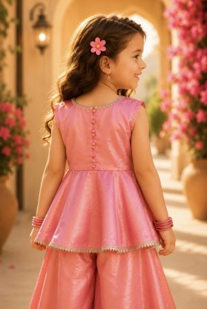 Barsana Peplum Top and Palazzo - Image 3
