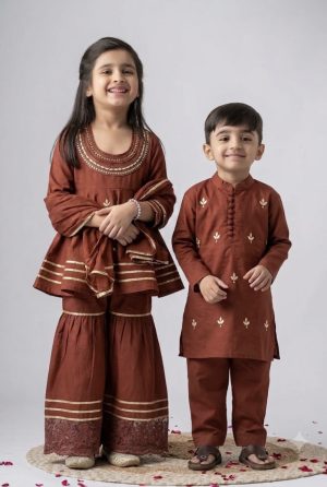 Boys Ambar Kurta Pant Set - Image 1