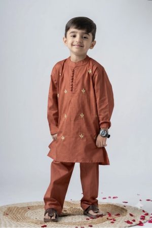 Boys Ambar Kurta Pant Set - Image 2