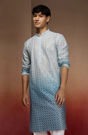 Embellished Cambric Cotton Ombre - Image 1
