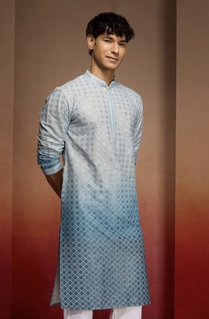 Embellished Cambric Cotton Ombre - Image 5