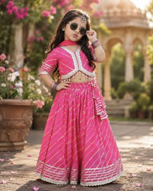 Bright & Beautiful Leheriya Outfit - Image 2