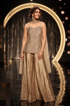 Champagne Gold Designer Palazzo - Image 2