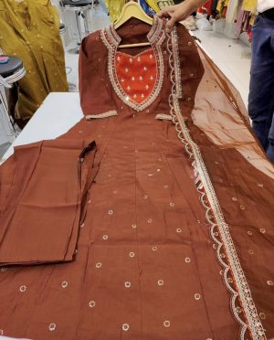 Roman Silk Festive Anarkali - Image 3