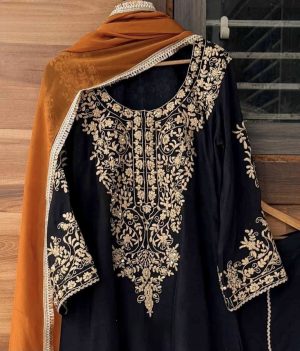Raw Silk Designer Sharara - Image 19