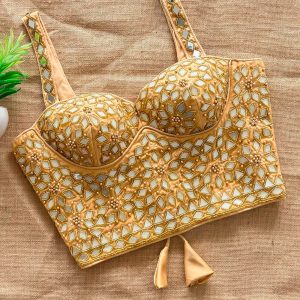 Beautiful Handwork Mirror Blouse - Image 10