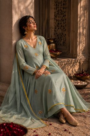 Beautiful Mul Chanderi Outfit - Image 5