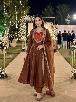Roman Silk Festive Anarkali - Image 1