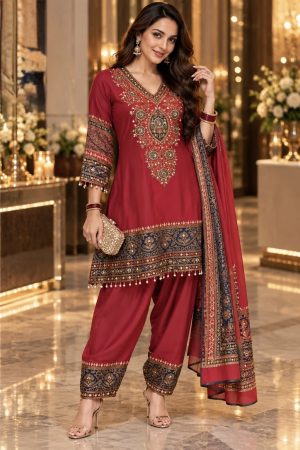 A-Line Ready-to-Wear Dola Silk Suit - Image 2