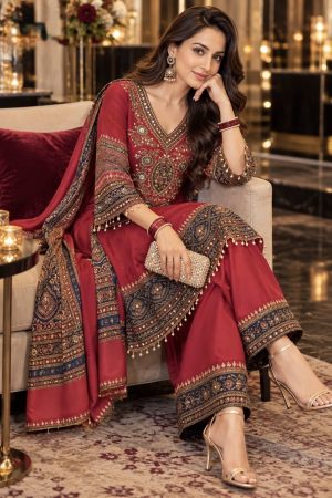 A-Line Ready-to-Wear Dola Silk Suit - Image 5
